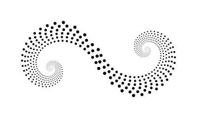 golden ration fibonacci pattern for logo icon background web graphic tattoo. vector illustration.