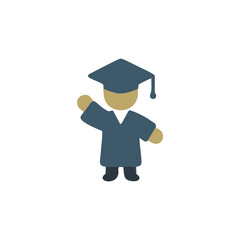 Graduation, student milestone vector, cap and gown icon, diploma scroll, academic celebration for education success, school ceremony, university finish, college event graphics