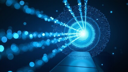 Technology photosensitive line tunnel image