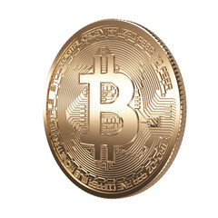 bitcoin gold coin isolated 3d