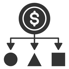 Diversification Glyph Icon