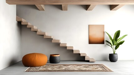 A cozy farmhouse inspired living space with rustic decor  long title A warm and inviting
