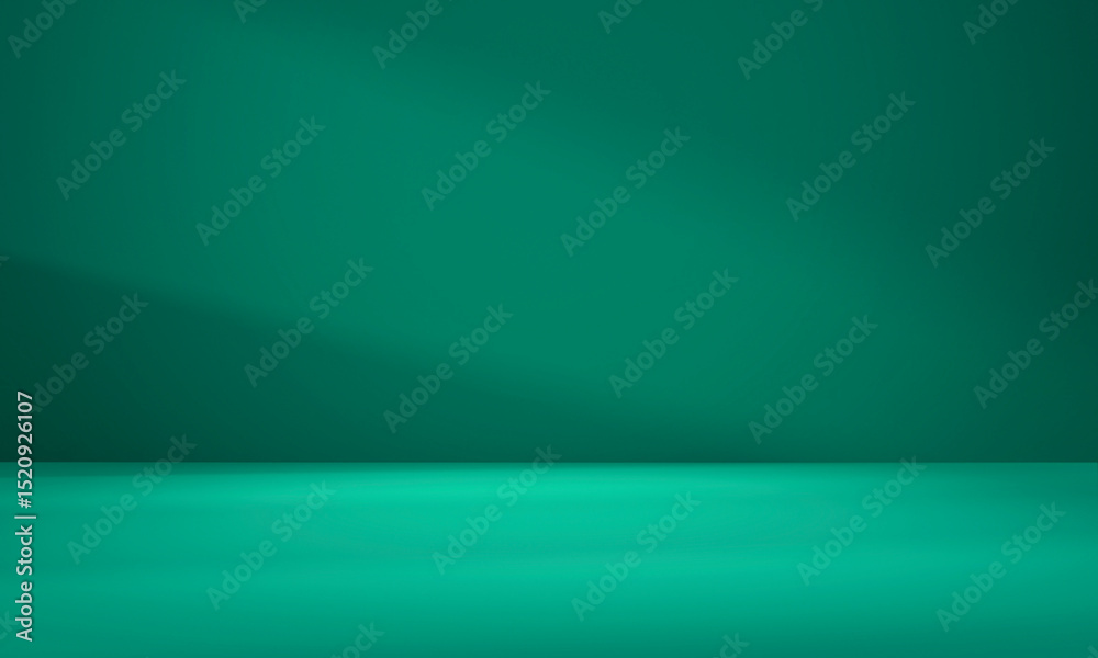 Sticker empty bright green studio background, product display with copy space for displaying content design.