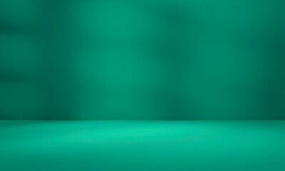 Obraz premium Empty bright green studio background, product display with copy space for displaying content design. Banner for product advertising