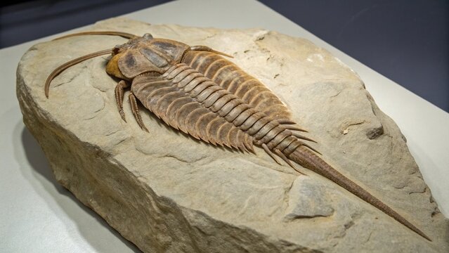 Eurypterus on studio background