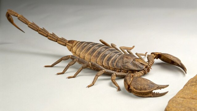 Eurypterus on studio background