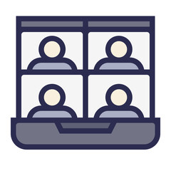 Virtual Meeting Icon