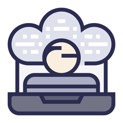 Remote Team Collaboration Icon