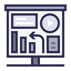 Online Presentation Icon