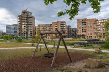Holland Park Diemen, new, modern residential area on the edge of Amsterdam, The Netherlands