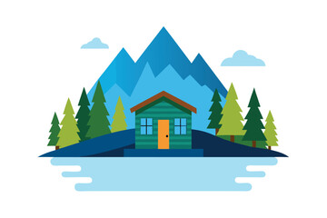house in the mountains