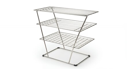 Modern three tier metal wire shelf