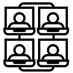 Virtual Networking Icon