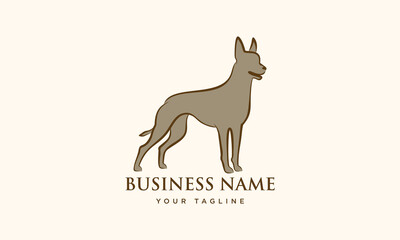 Dog Silhouette Logo Design. (3)