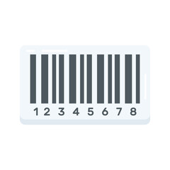 Grab this flat icon of barcode with scanning lines