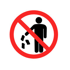 Do not litter sign