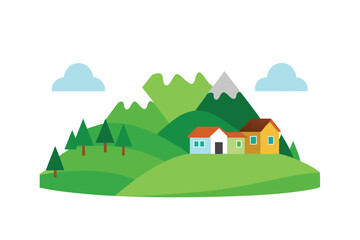 house in the mountains