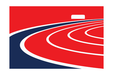 running track and field vector