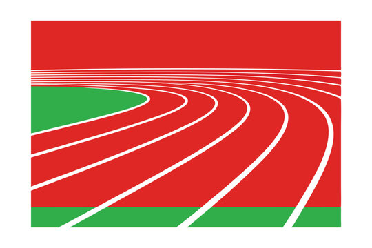 running track and field vector