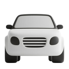 Naklejka premium 3D Car Icon PNG