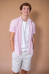 Fototapeta premium Relaxed Male in Smart Casual Clothing