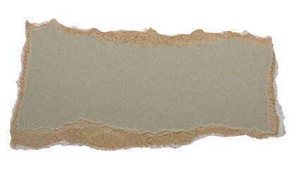 Torn Grey Paper Edge Pieces Isolated on Transparent Background for Creative Project.