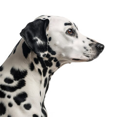 Dalmatian dog on Isolated transparent background
