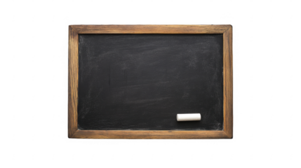 Chalkboard with chalk stick on a transparent background, PNG image, PNG file.
