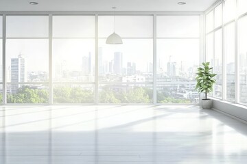 Fototapeta premium An elegant design emphasizing the warmth of brown parquet.
