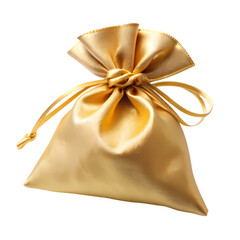 Luxurious Gold Satin Gift Bag: Perfect for Special Occasions