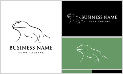 Frog Logo Design Variations. (6)