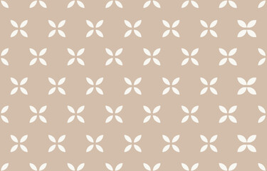 Ethnic tribal  beige flower background. Seamless tribal pattern, folk embroidery, tradition geometric tribal ornament. Traditional design for fabric, textile, print, rug, paper, carpet