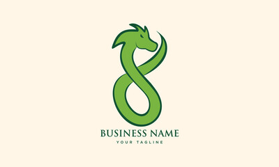 Green Dragon Logo Design.