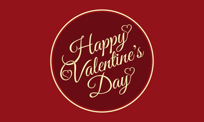 Obraz premium Happy Valentines Day Graphic.