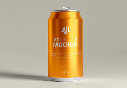 Soda Can Mockup