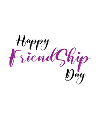 Abstract happy Friendship Day vector logo design,  Happy friendship day logo design