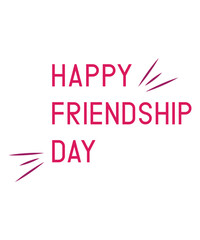 Abstract happy Friendship Day vector logo design,  Happy friendship day logo design