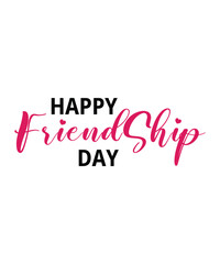 Abstract happy Friendship Day vector logo design,  Happy friendship day logo design