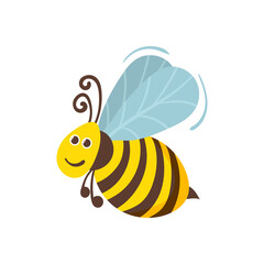 png flying creature icon with happy bee dragonfly snail caterpillar and fun bug comic cartoon style isolated vector colourful wildlife insect nature symbol humour character garden kids set

