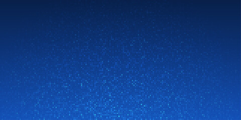 Abstract grid pixel pattern background. Vector illustration element with square, geometric mosaic, texture on dark blue color. Graphic design for digital datum, technology futuristic background