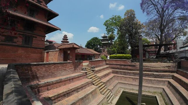 The Royal Bath stepwell (Naga Pokhari), Bhaktapur, Nepal 