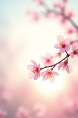 Naklejka premium spring blossom background