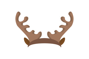 png christmas party elements with santa hat reindeer horn beard nose face decoration photo booth prop happy claus vector scrapbooking mask cartoon paper red sticker holiday detail craft

