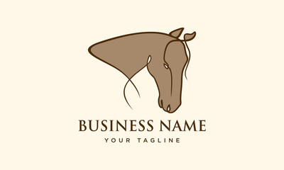 Horse Line Art Logo. (1)