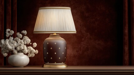 Opulent lifestyle rich textures and elegant decorative details