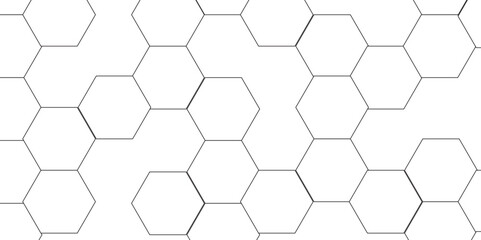 Abstract hexagon white background with shadow .white background Futuristic blue neon honeycombs. Modern technology design. Vector illustration.