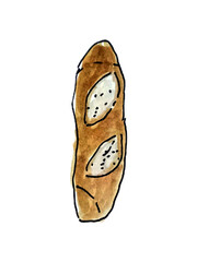 illustration of a piece of bread