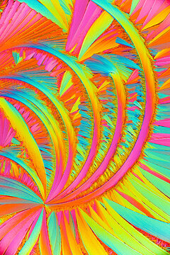 Microscope image showing bright patterns of salicylic acid crystals