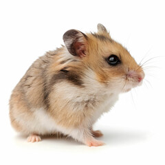 hamster on white background