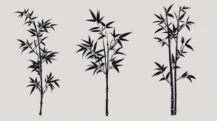 Fototapeta premium bamboo vector illustration